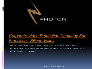 Motion Graphics Silicon Valley