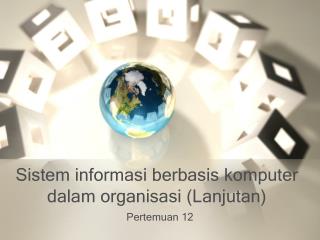 Sistem informasi berbasis komputer dalam organisasi ( Lanjutan )