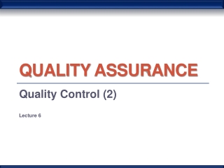 Quality Assurance