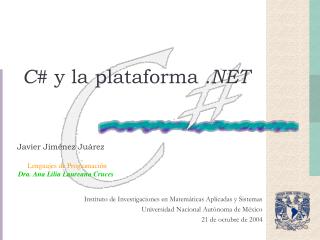 C# y la plataforma .NET