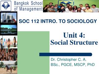 SOC 112 INTRO. TO SOCIOLOGY