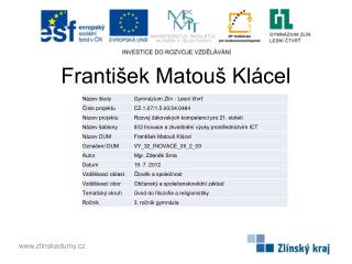 František Matouš Klácel