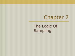 Chapter 7