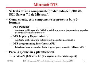 Microsoft DTS