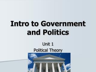 Intro to Government and Politics