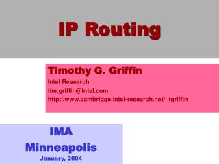 IP Routing