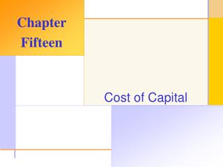 Cost of Capital