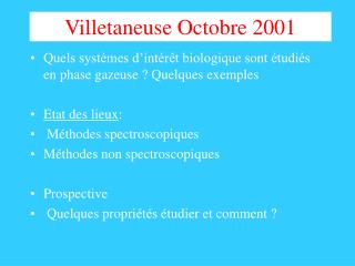 Villetaneuse Octobre 2001