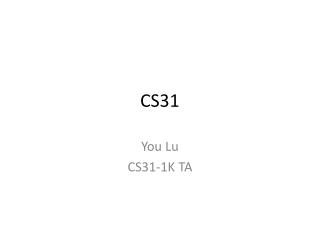 CS31