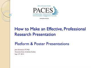 How to Make an Effective, Professional Research Presentation