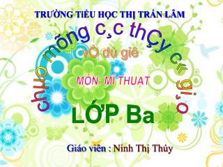 TRƯỜNG TiỂU HỌC THỊ TRẤN LÂM