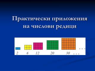 Практически приложения на числови редици