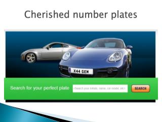 cherished number plates