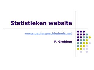 Statistieken website