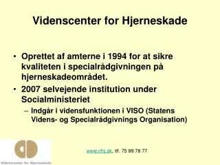 Videnscenter for Hjerneskade