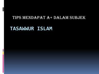Tasawwur islam