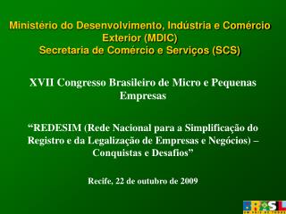 XVII Congresso Brasileiro de Micro e Pequenas Empresas