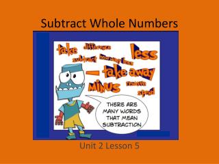 Subtract Whole Numbers