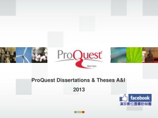 ProQuest Dissertations &amp; Theses A&amp;I 2013