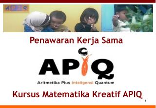 Kursus Matematika Kreatif APIQ