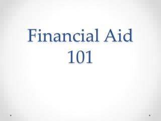 Financial Aid 101