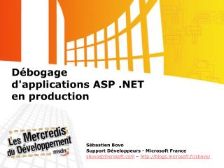 Débogage d'applications ASP .NET en production