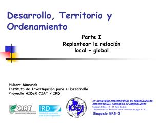 Desarrollo, Territorio y Ordenamiento