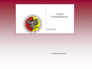 Finanse Przedsiębiorstw