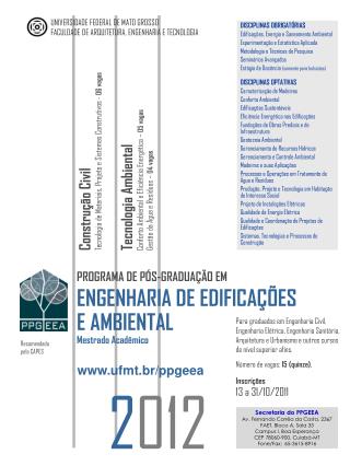Inscrições 13 a 31/10/2011
