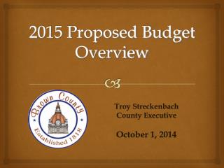 2015 Proposed Budget Overview