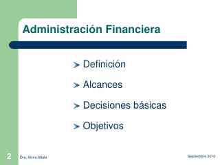 Administración Financiera