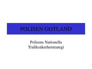 POLISEN GOTLAND