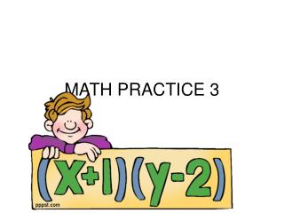 MATH PRACTICE 3