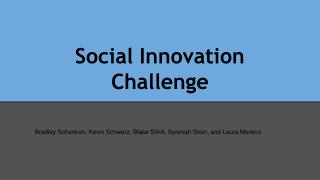 Social Innovation Challenge