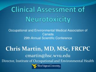 Clinical Assessment of Neurotoxicity