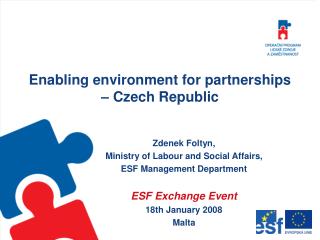 Enabling environment for partnerships – Czech Republic