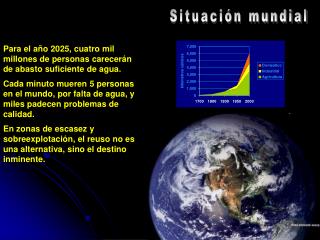 Para el año 2025, cuatro mil millones de personas carecerán de abasto suficiente de agua.