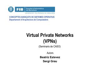 Virtual Private Networks (VPNs)