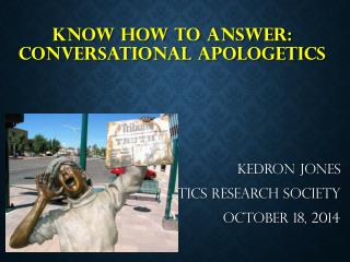 Know how to answer: conversational apologetics