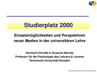 Studierplatz 2000