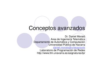 Conceptos avanzados