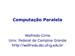 Computação Paralela