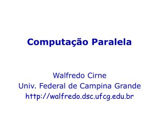 Computação Paralela