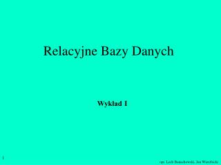 Relacyjne Bazy Danych