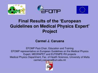 Methodology European Qualifications Framework (EQF) Summary of results Definition of an MPE