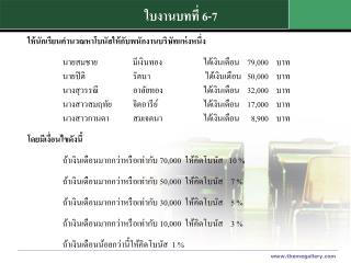 ใบงานบทที่ 6-7