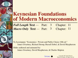 Keynesian Foundations of Modern Macroeconomics