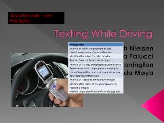 Texting While Driving