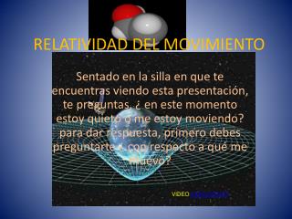 RELATIVIDAD DEL MOVIMIENTO