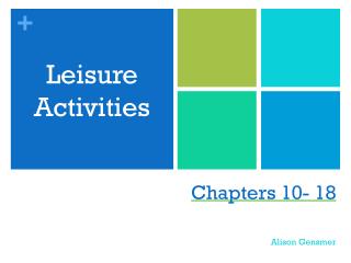 Leisure Activities